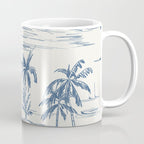 Blue Beach Pattern Coffee Mug Gallery Image 1