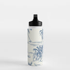 Blue Beach Pattern Water Bottle Gallery Image 3