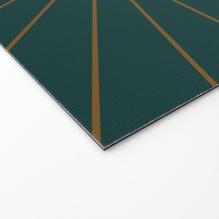Minimal Sunrays - Teal Welcome Mat Gallery Image 2