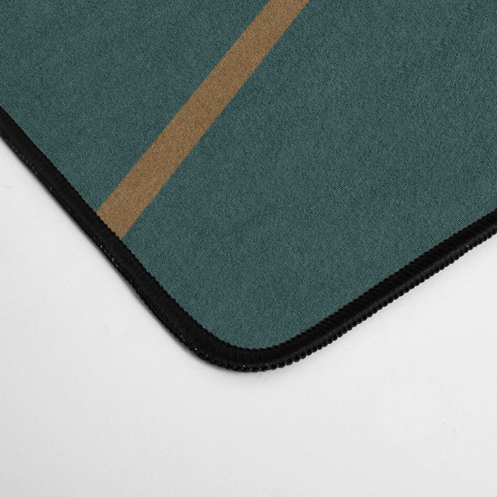 Minimal Sunrays - Teal Desk Mat Gallery Image 4