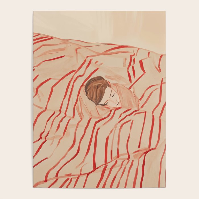 Sleeping Woman in Stripes Matisse Style 2 Poster Gallery Image 4