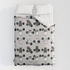 OLYMPIC LIFTING FRENCHIE Duvet Cover Gallery Image 6