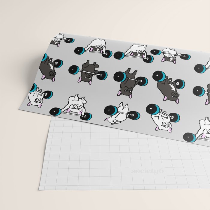OLYMPIC LIFTING FRENCHIE Wrapping Paper Gallery Image 2