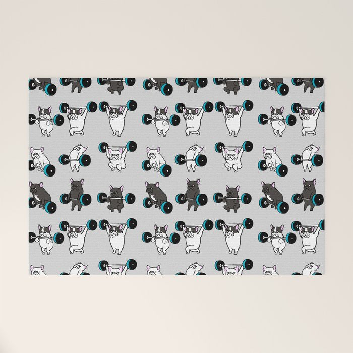OLYMPIC LIFTING FRENCHIE Welcome Mat Gallery Image 1