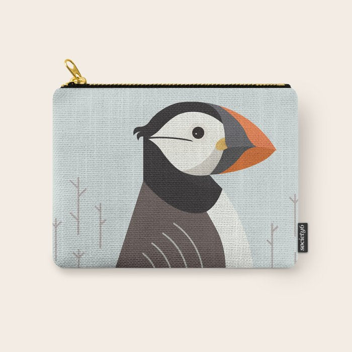 Atlantic Puffin, Bird of United Kingdom Carry All Pouch Gallery Image 1