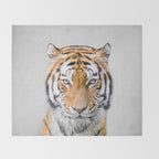 Tiger - Colorful Throw Blanket Gallery Image 2