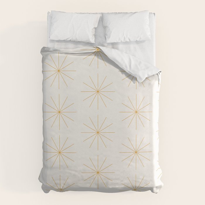 Minimalist Starburst Pattern XIX Duvet Cover Gallery Image 1