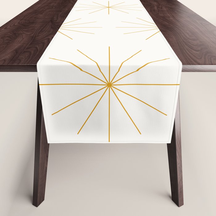 Minimalist Starburst Pattern XIX Table Runner Gallery Image 1