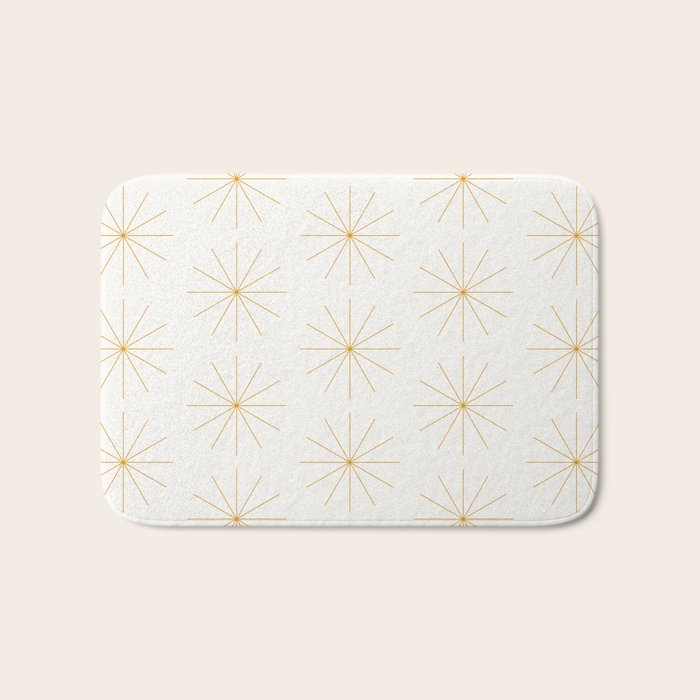 Minimalist Starburst Pattern XIX Bath Mat Gallery Image 1