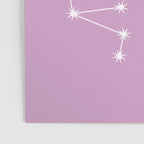 Sagittarius Zodiac Star Constellation Line Art Pastel Lilac Poster Gallery Image 3