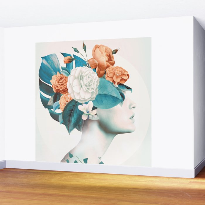 Floral beauty 2a Wall Mural Gallery Image 2