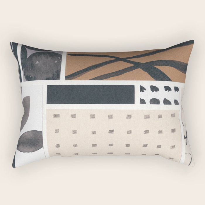 Collage Studies #1 Rectangular Pillow Gallery Image 2