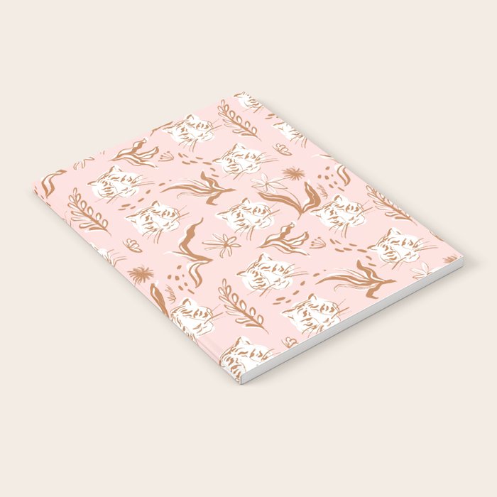 Pink Abstract Tiger Pattern Notebook Gallery Image 2