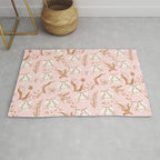 Pink Abstract Tiger Pattern Rug Gallery Image 1