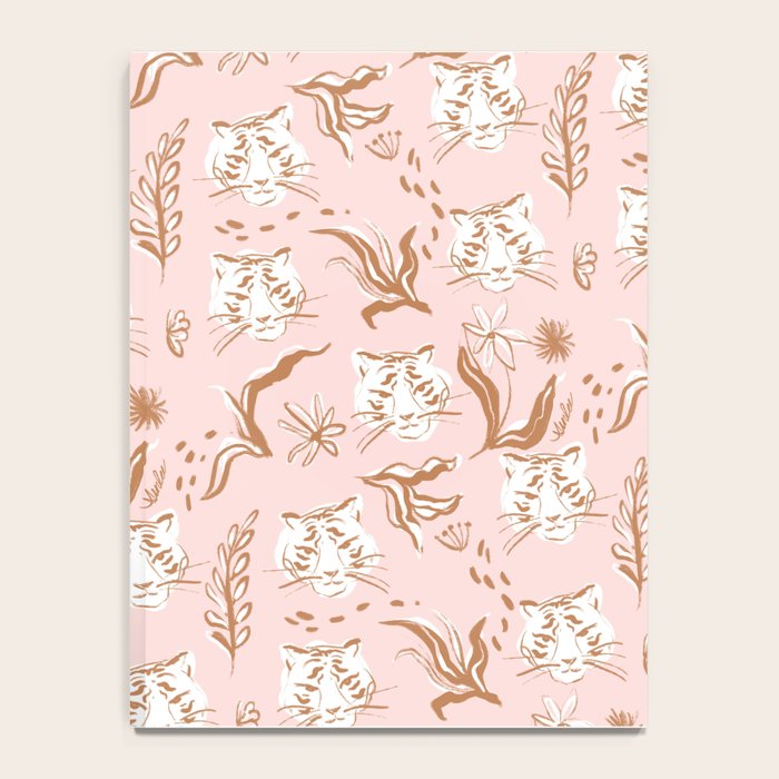Pink Abstract Tiger Pattern Notebook Gallery Image 4