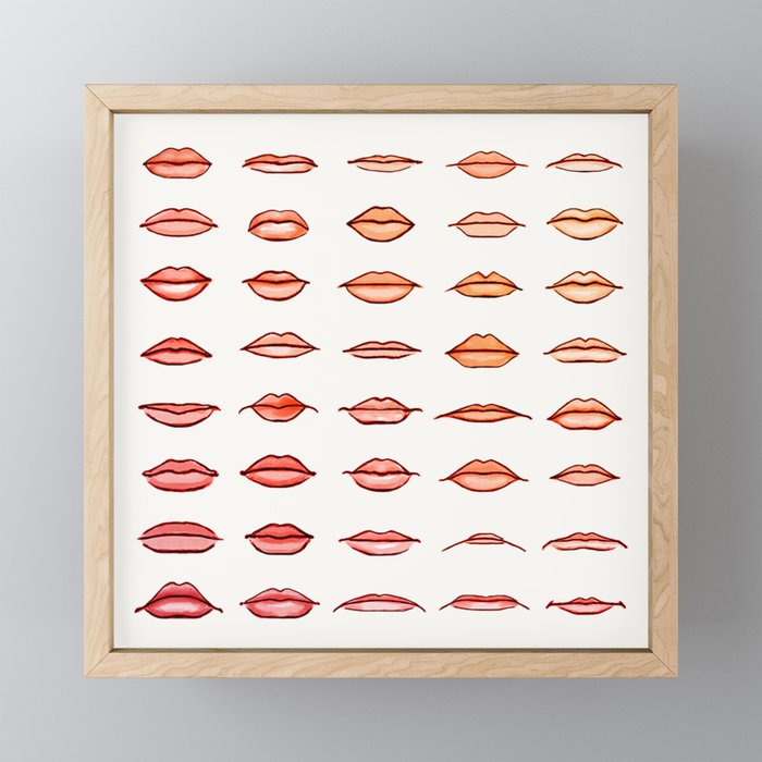Lips II Mini Art Print Gallery Image 1