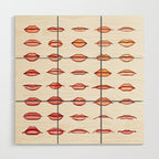 Lips II Wood Wall Art Gallery Image 1
