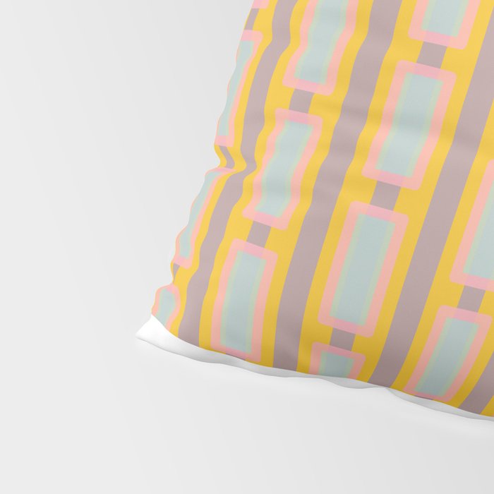 Yellow Geo Fun Pillow Sham Gallery Image 4