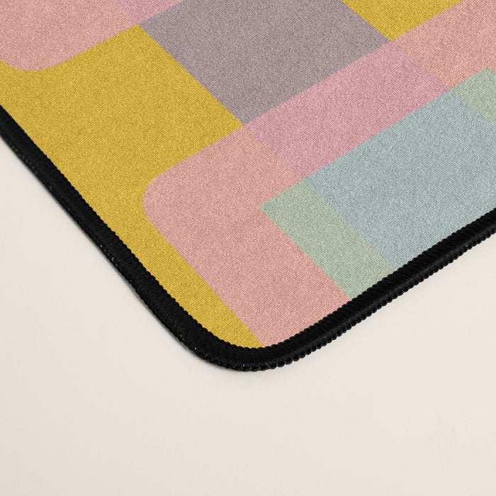 Yellow Geo Fun Desk Mat Gallery Image 4