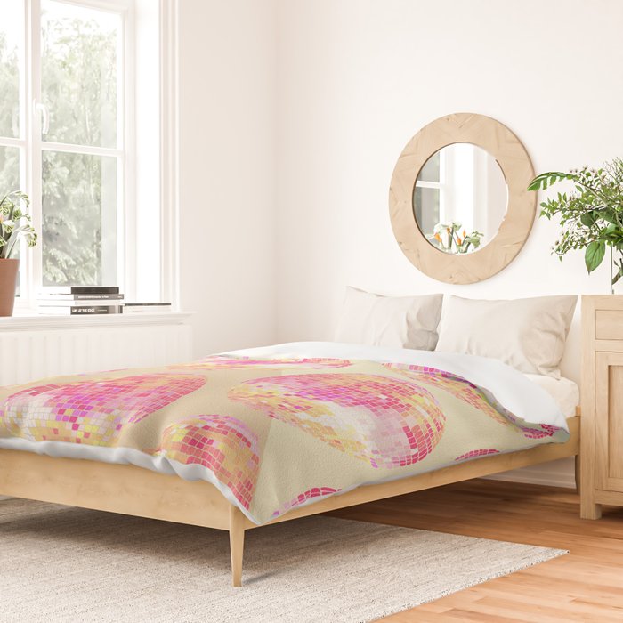 Disco Ball - Pink OmbrÃ© Duvet Cover Gallery Image 2