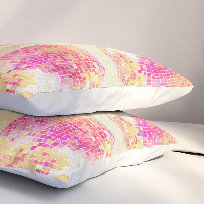 Disco Ball - Pink OmbrÃ© Pillow Sham Gallery Image 3