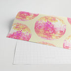 Disco Ball - Pink OmbrÃ© Wrapping Paper Gallery Image 2
