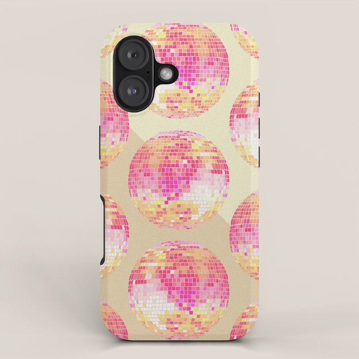 Disco Ball - Pink OmbrÃ© iPhone Case Gallery Image 1