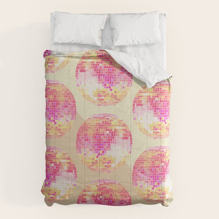 Disco Ball - Pink OmbrÃ© Comforter Gallery Image 6