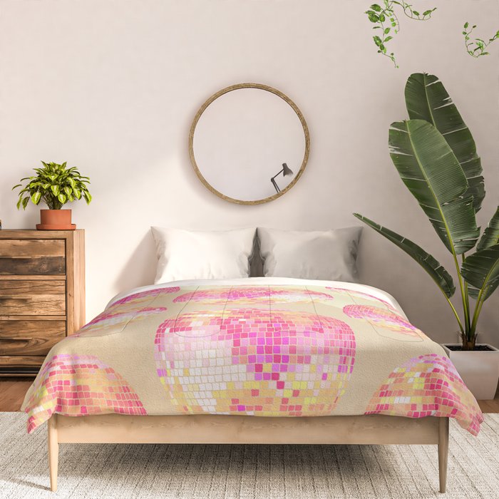 Disco Ball - Pink OmbrÃ© Comforter Gallery Image 3