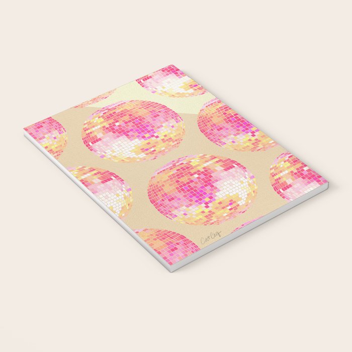 Disco Ball - Pink OmbrÃ© Notebook Gallery Image 3