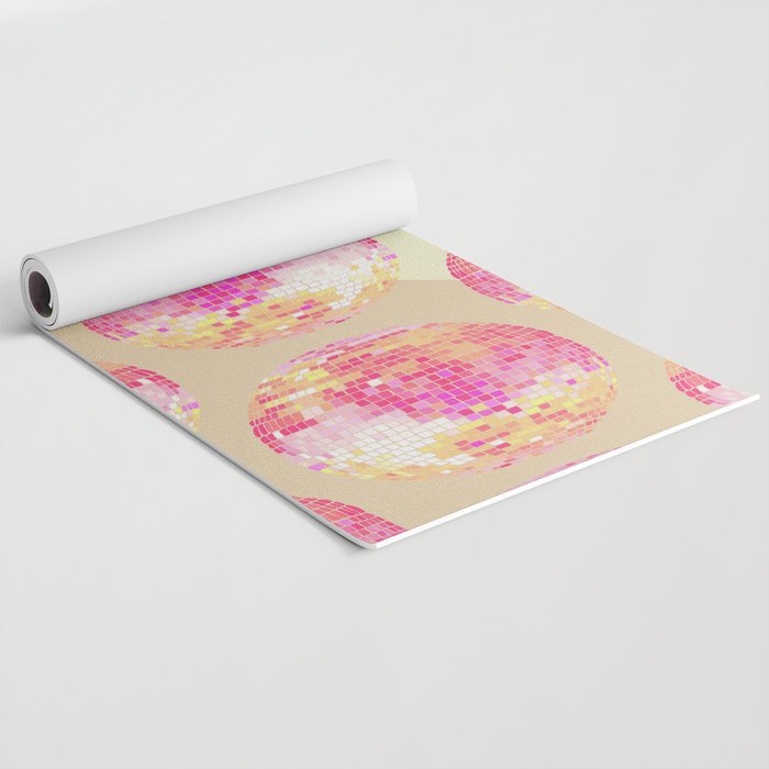 Disco Ball - Pink OmbrÃ© Yoga Mat Gallery Image 2