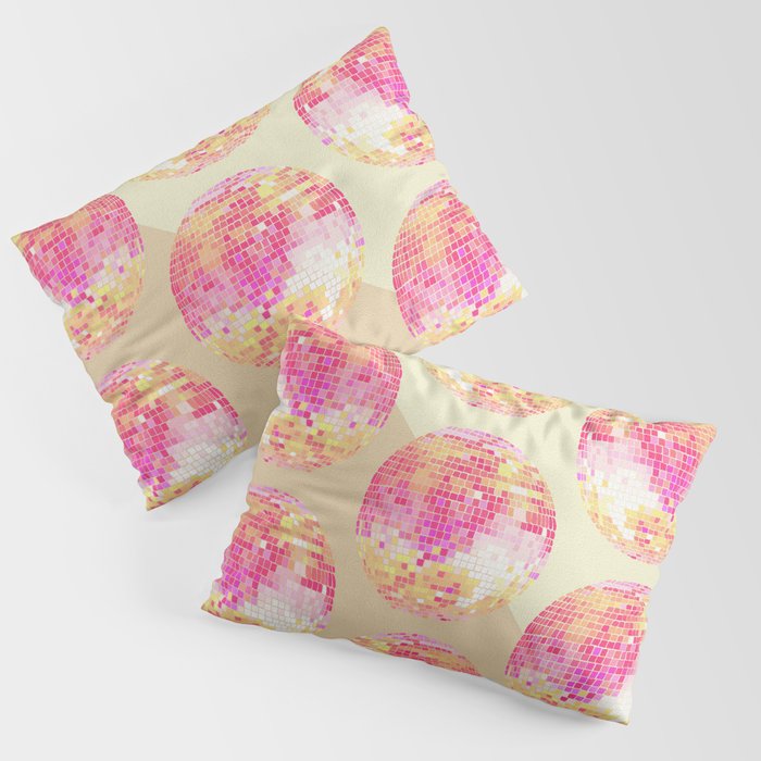 Disco Ball - Pink OmbrÃ© Pillow Sham Gallery Image 3