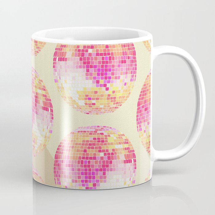 Disco Ball - Pink OmbrÃ© Coffee Mug Gallery Image 1