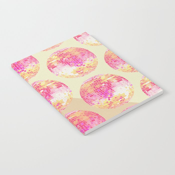 Disco Ball - Pink OmbrÃ© Notebook Gallery Image 1