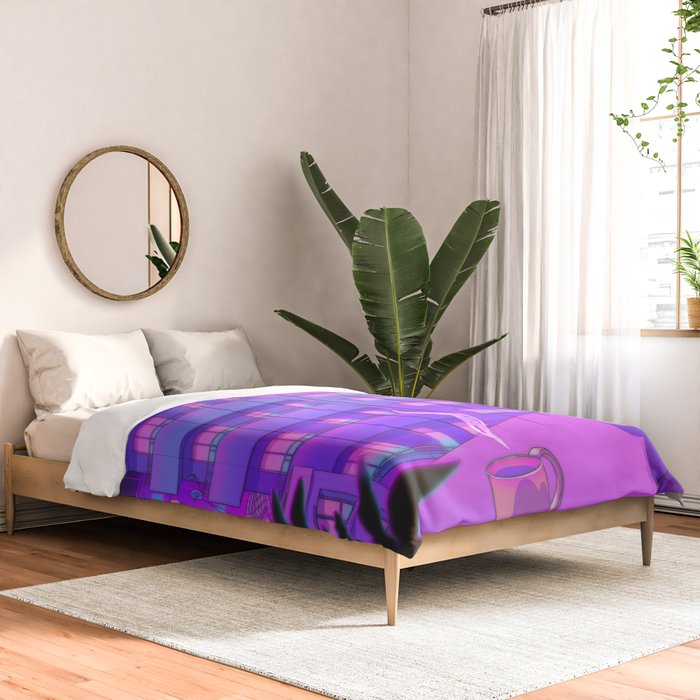 Under the Neon Moon Comforter Gallery Image 2