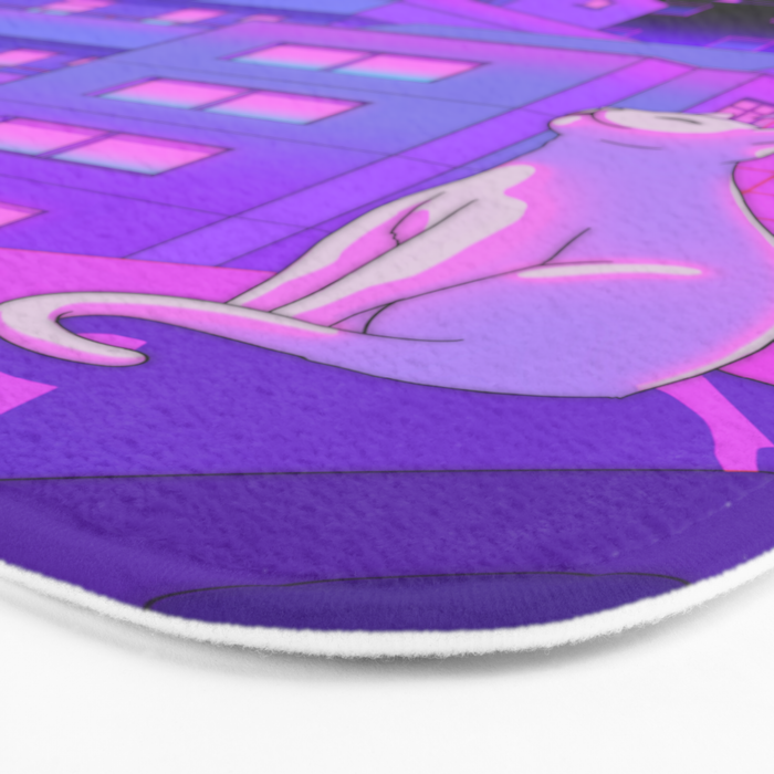 Under the Neon Moon Bath Mat Gallery Image 3