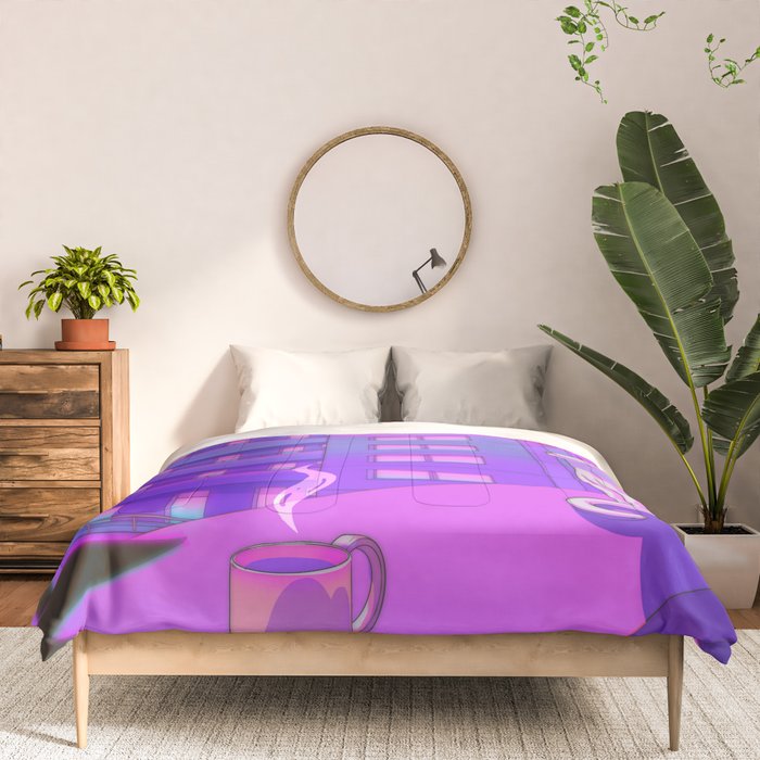 Under the Neon Moon Comforter Gallery Image 3
