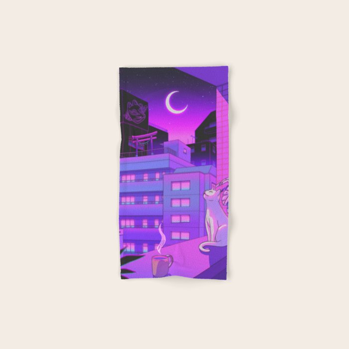 Under the Neon Moon Bath Towel Gallery Image 1