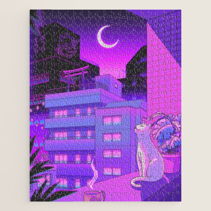 Under the Neon Moon Jigsaw Puzzle Gallery Image 1