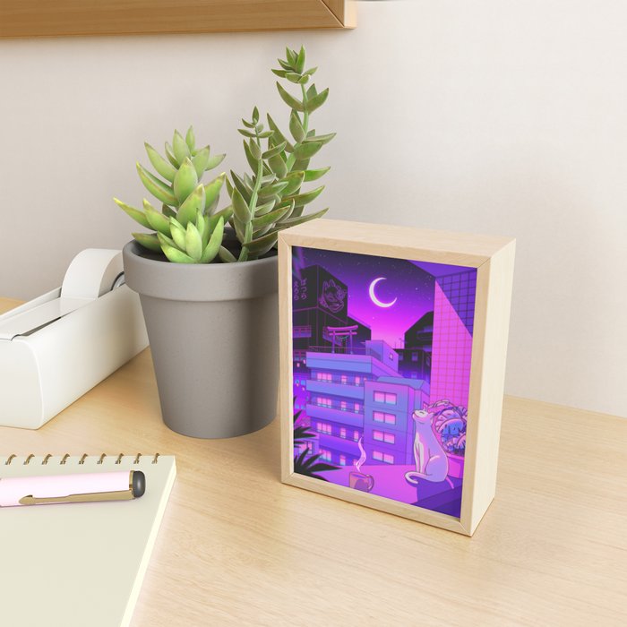 Under the Neon Moon Mini Art Print Gallery Image 2