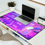 Under the Neon Moon Desk Mat Gallery Image 2