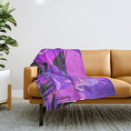Under the Neon Moon Throw Blanket Gallery Image 1