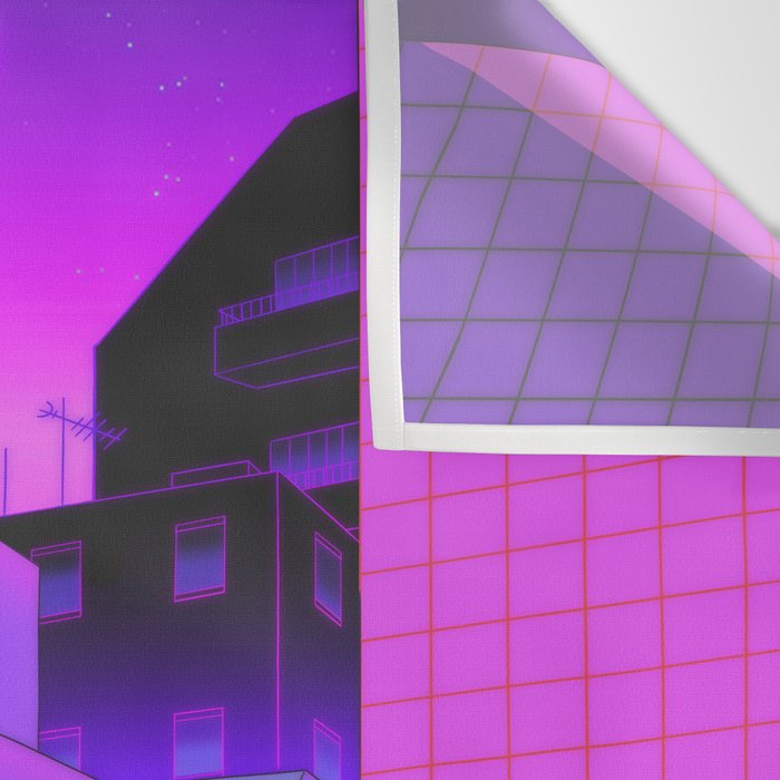 Under the Neon Moon Wall Tapestry Gallery Image 3