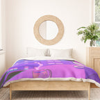 Under the Neon Moon Duvet Cover Gallery Image 3