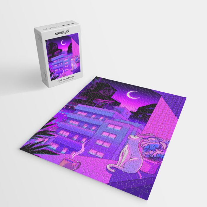 Under the Neon Moon Jigsaw Puzzle Gallery Image 2