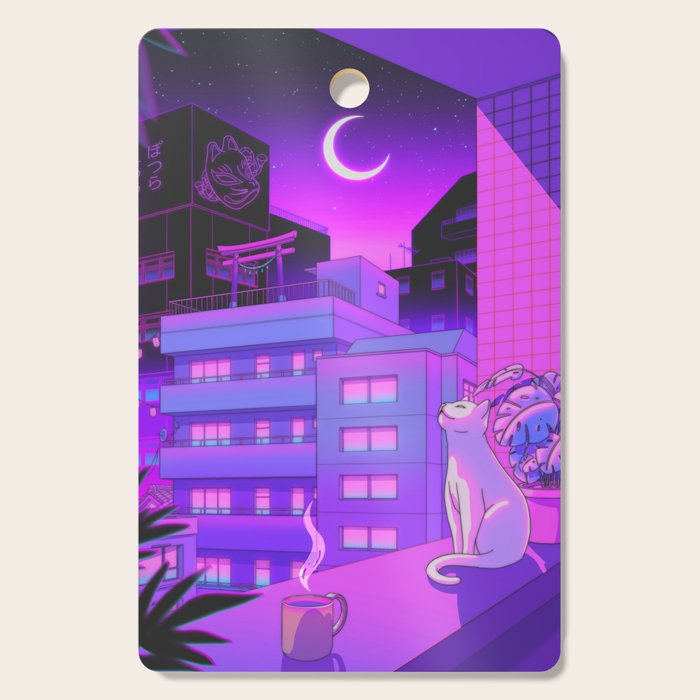 Under the Neon Moon Cutting Board Gallery Image 1