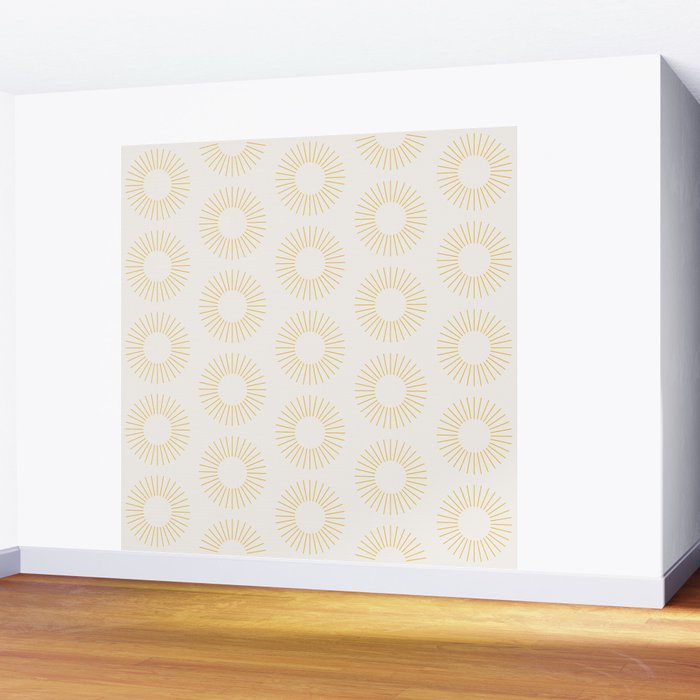 Minimalist Sunray Pattern XXI Wall Mural Gallery Image 2