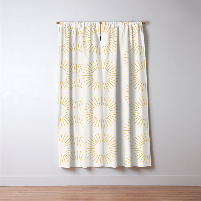 Minimalist Sunray Pattern XXI Window Curtain Gallery Image 3