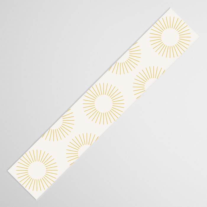 Minimalist Sunray Pattern XXI Table Runner Gallery Image 3