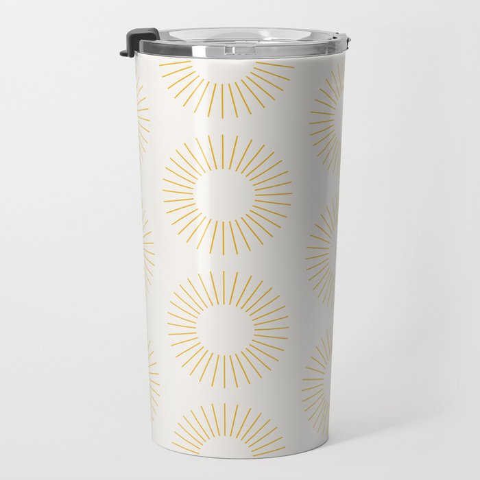 Minimalist Sunray Pattern XXI Travel Mug Gallery Image 3